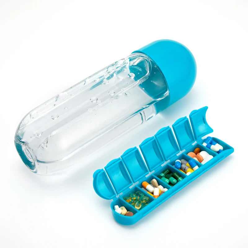 Doseit 2-in-1 Pill Organizer & Water Bottle